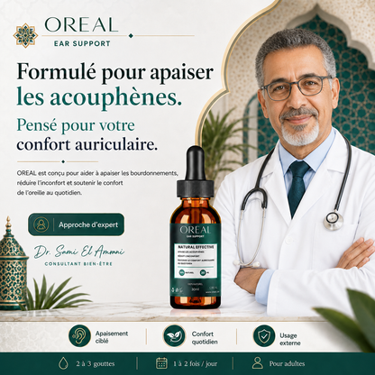 OREAL™ | Soutien auriculaire naturel contre les acouphènes 👂