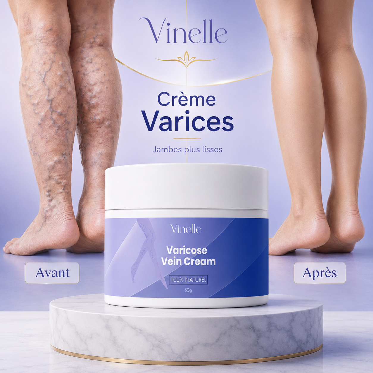 Vinelle™ | Stop aux Varices Visibles et aux Jambes Lourdes