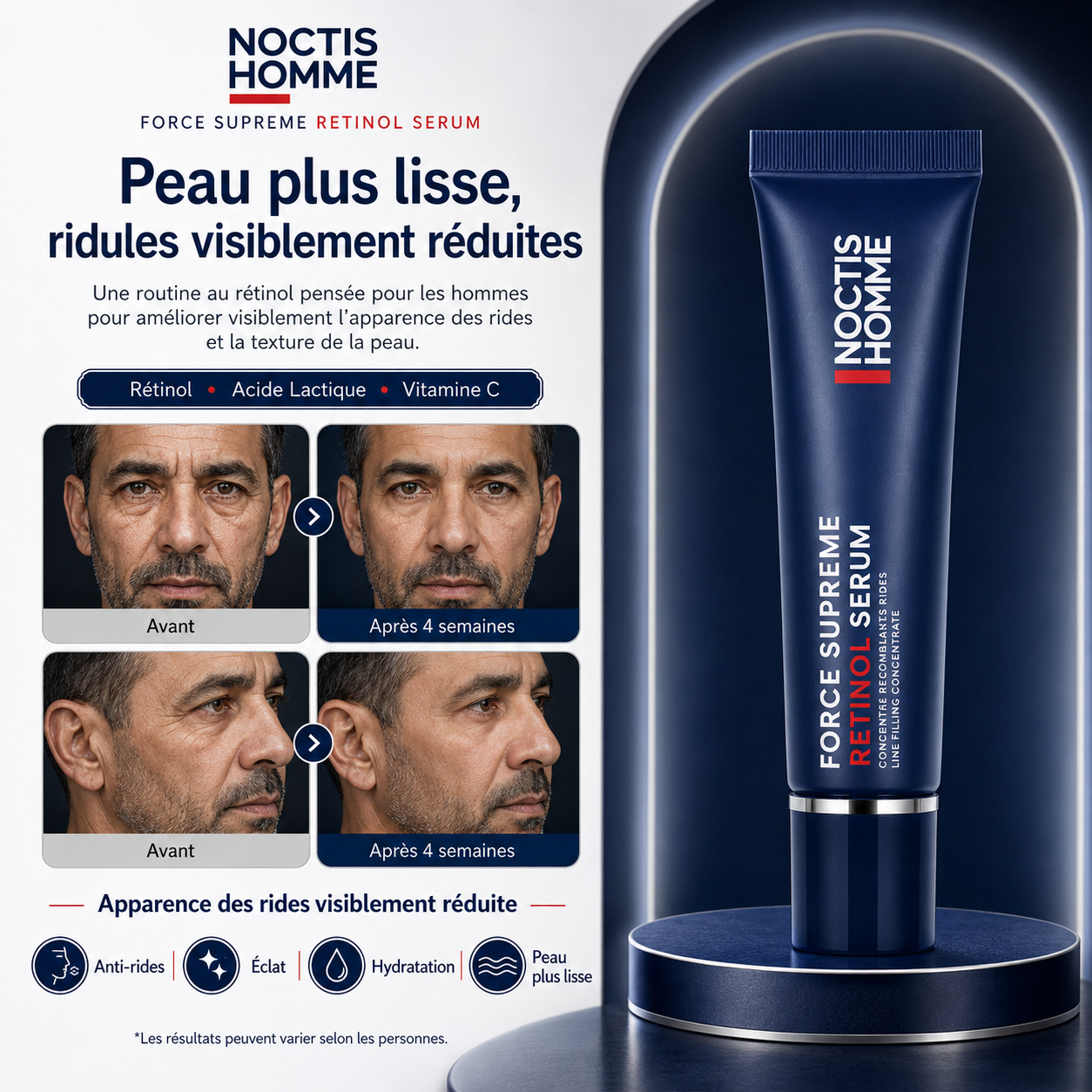 NOCTIS HOMME™ | Soin anti-rides pour hommes