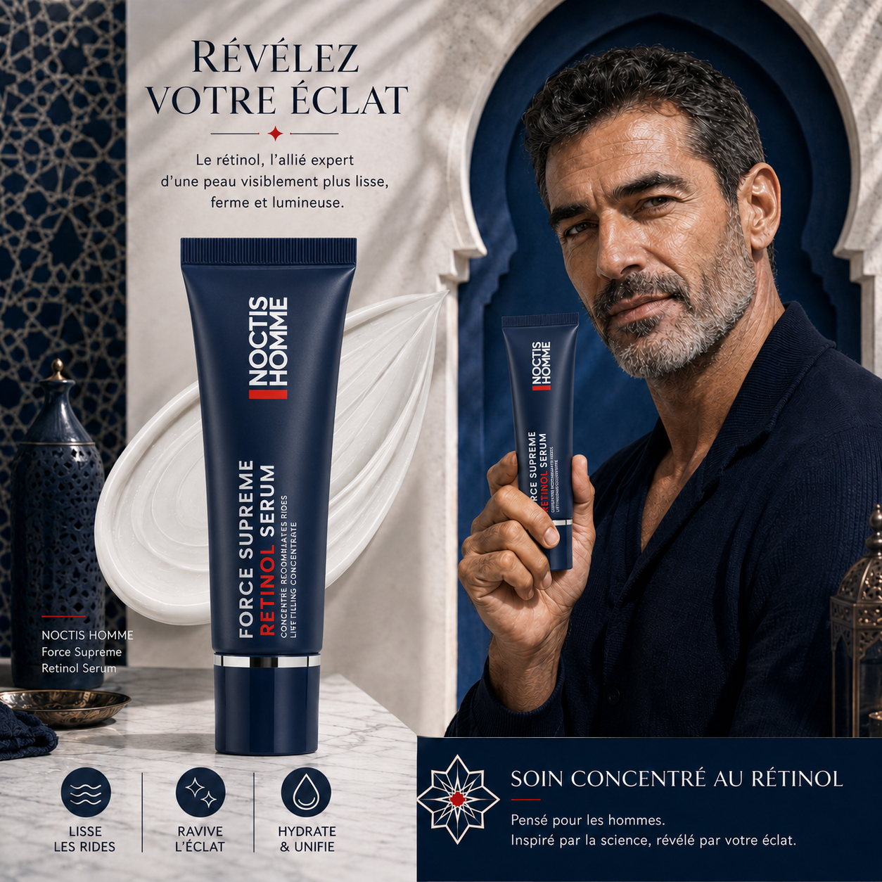 NOCTIS HOMME™ | Soin anti-rides pour hommes