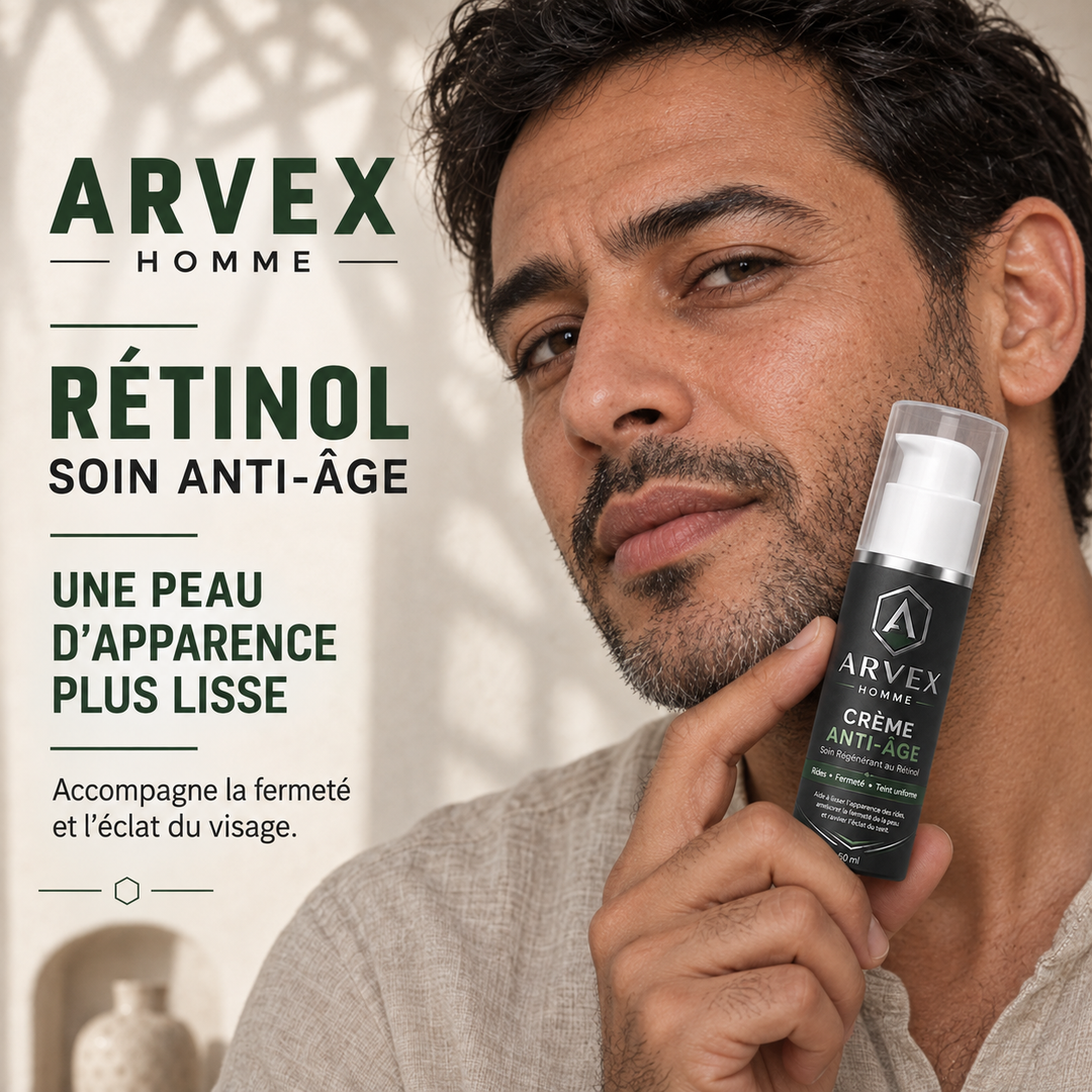 ARVEX HOMME™ | Crème Anti-Âge au Rétinol