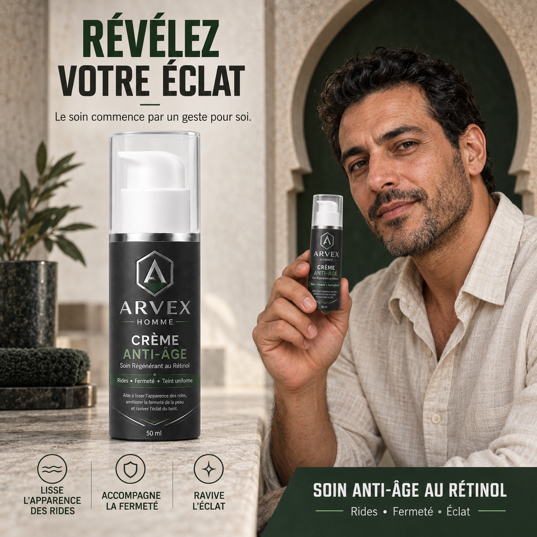 ARVEX HOMME™ | Crème Anti-Âge au Rétinol