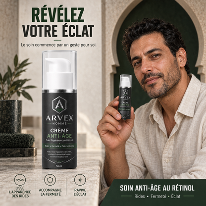 ARVEX HOMME™ | Crème Anti-Âge au Rétinol