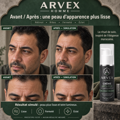 ARVEX HOMME™ | Crème Anti-Âge au Rétinol