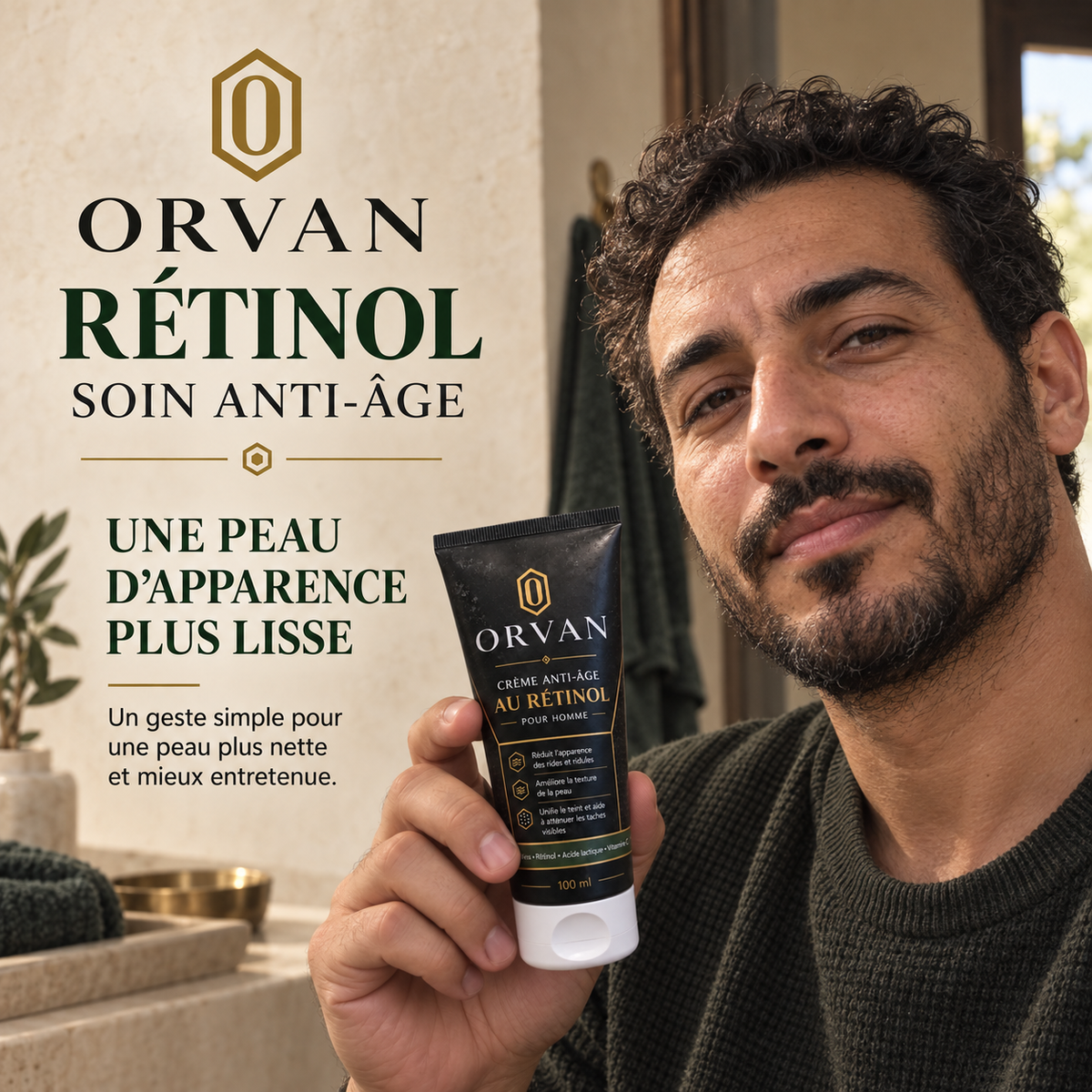 ORVAN rétinol soin anti-âge pour une peau plus lisse