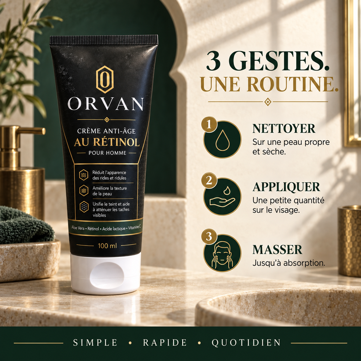 Les trois gestes de la routine ORVAN